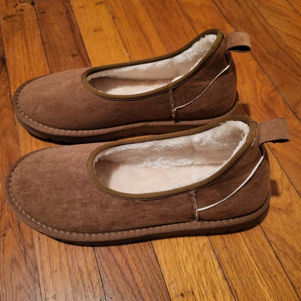 Cozy Fur Loafers for Women Size 8